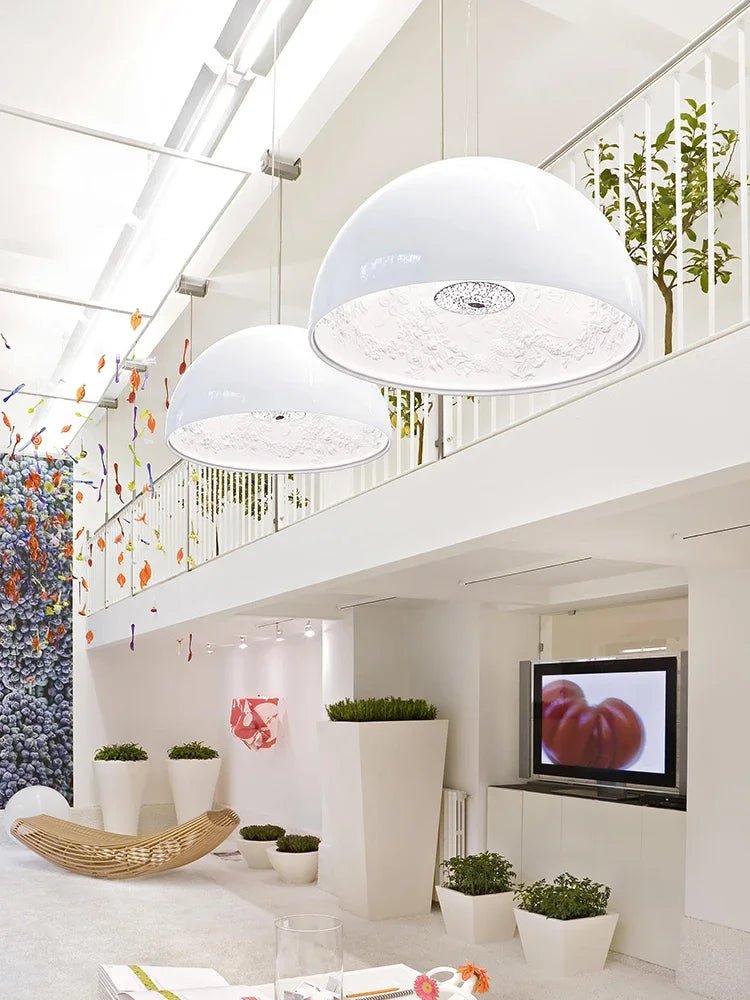réplique de lustre skygarden en résine relief art romantique - vue 5 sur 11