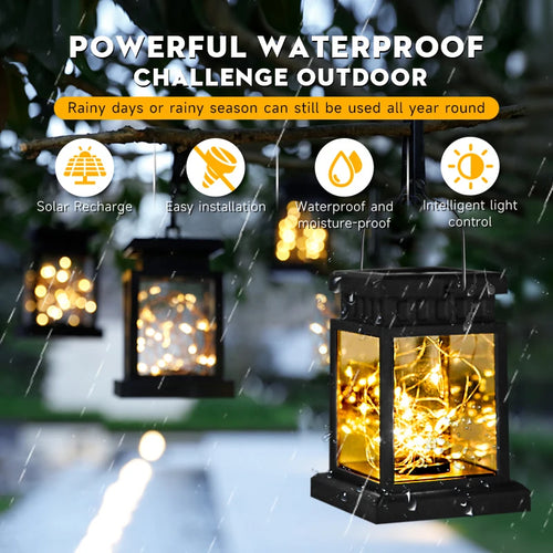 lanterne solaire led portable et étanche pour extérieur et festival - vue 9 sur 9