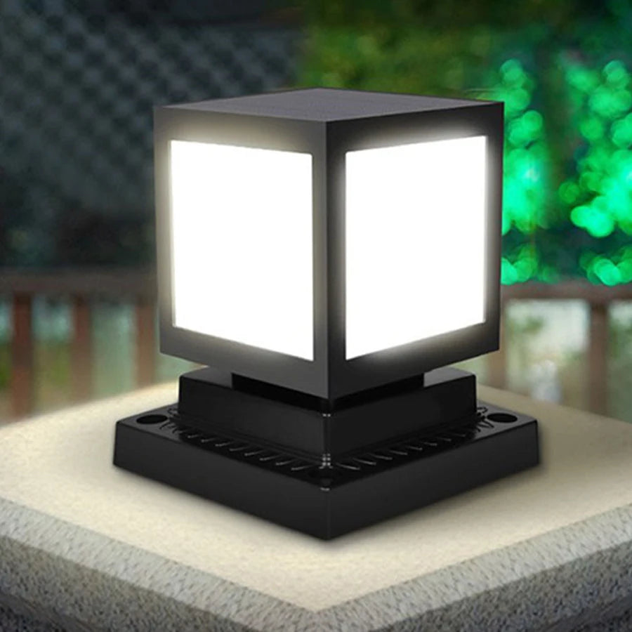 lanterne solaire colonne décorative pour jardin et extérieur - vue 2 sur 20