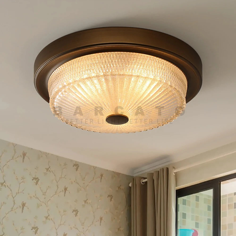 plafonnier Style américain LED créatif couloir allée blanc verre dépoli abat-jour lanternes décoration de la maison - vue 4 sur 8