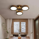 lustre led moderne en bois pour décoration intérieure élégante