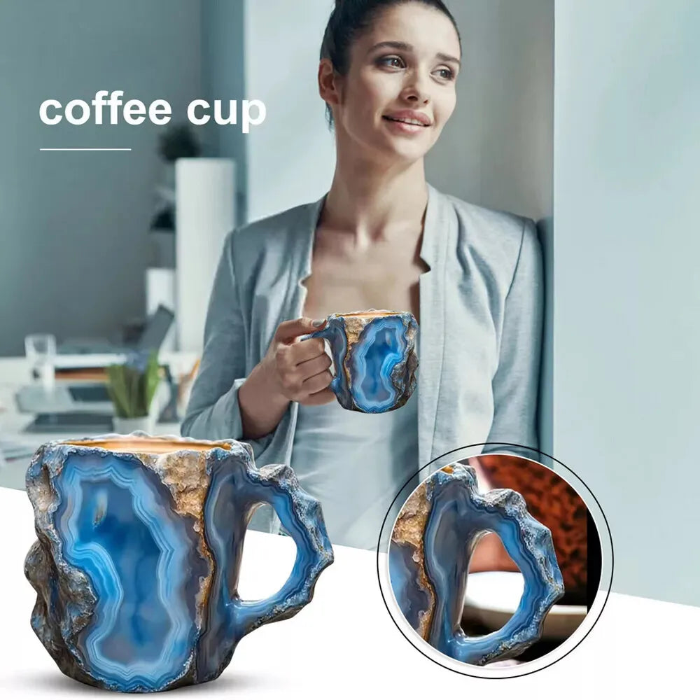 Mug café relief élégant style américain tasse design - vue 4 sur 6