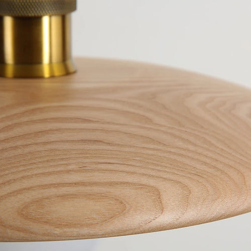 Lampe de style idyllique soucoupe volante bois lampes suspendues E27 Table à manger décor lumière Restaurant chevet salon de thé chapeau lampe suspendue