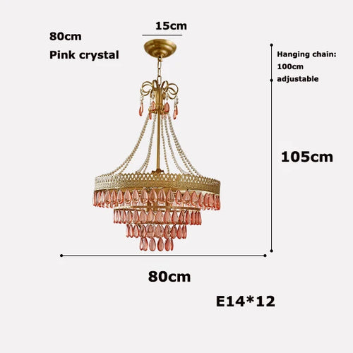 lustre à led cristal en forme de goutte d'eau 2024 pour éclairage élégant - vue 12 sur 14