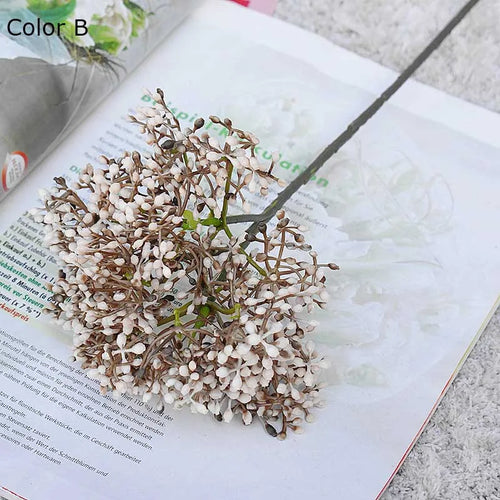 plantes artificielles rétro framboises pour décoration DIY maison - vue 9 sur 13