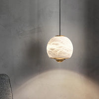 Suspension LED en marbre naturel espagnol