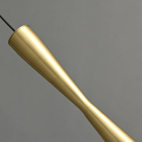 suspension LED design moderne cordon cuivre réglable 3 modifiables - vue 6 sur 8