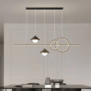 SANDYHA lustres de luxe modernes longue bande Led lampe créative décor intérieur salle à manger salon Table luminaires suspendus