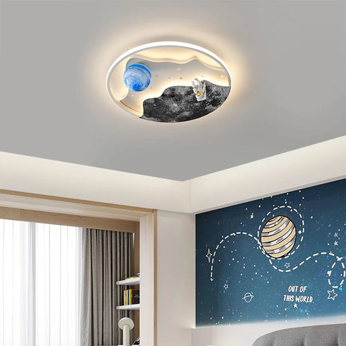 lustre astronaute créatif pour décoration intérieure lumineuse - vue 2 sur 8