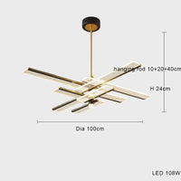 lustre et suspension led design créatif postmoderne minimaliste