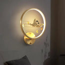 applique murale led traditionnelle chinoise en cuivre pour intérieur décoratif