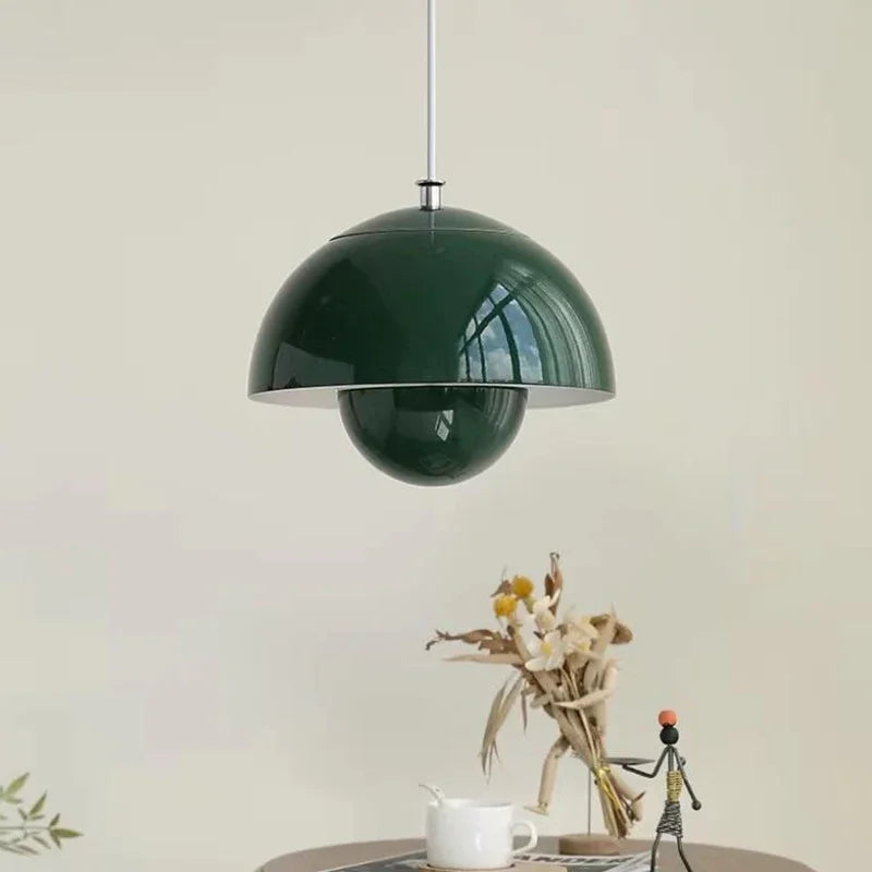 Suspension design nordique led fleur bourgeon moderne - vue 3 sur 9