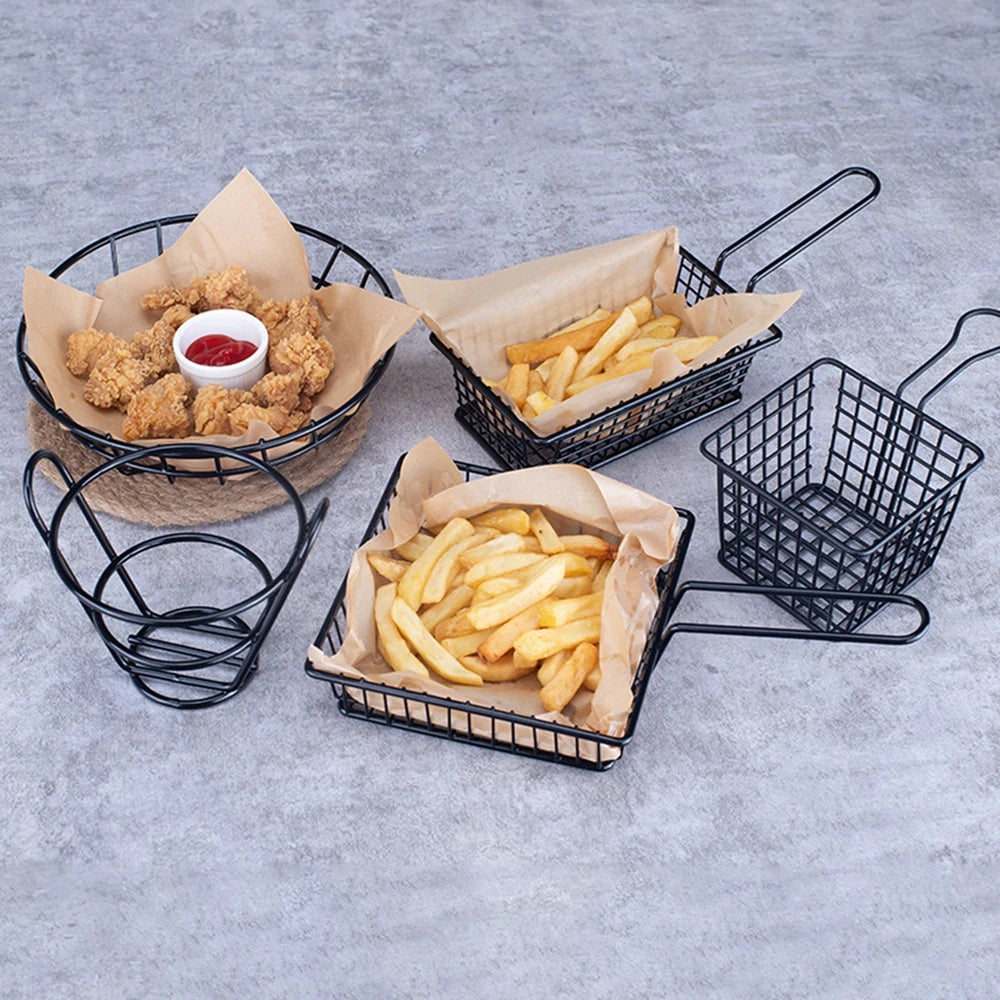 panier à frites en acier inoxydable pour aliments frits - vue 5 sur 14