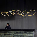 Lustre design moderne LED pour salon éclairage intérieur de salle à manger