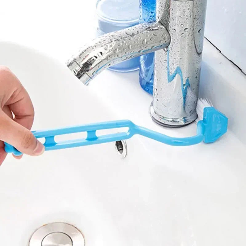 lot de 2 brosses de nettoyage incurvées pour salle de bain - vue 4 sur 7