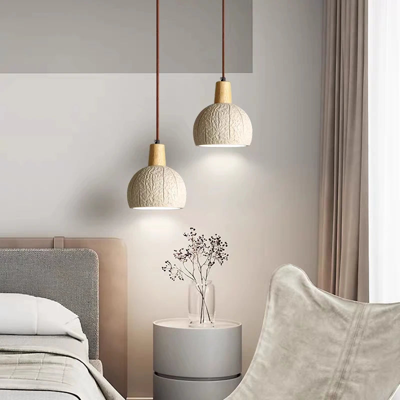 lustre japonais wabi-sabi style nordique pour décoration intérieure - vue 5 sur 7