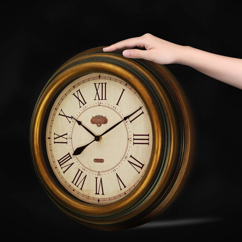 horloge murale rétro style industriel pour décoration intérieure - vue 6 sur 8