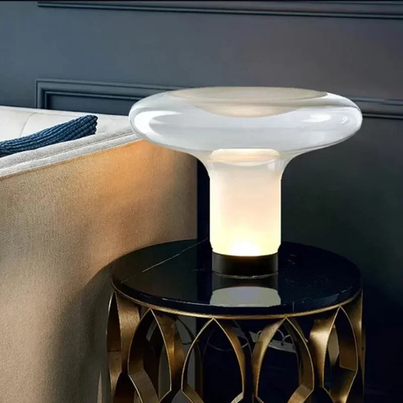 Italy Design Mushroom Table Lamps Glass Desk Light Close to Original for Bedroom Living Room - vue 2 sur 7
