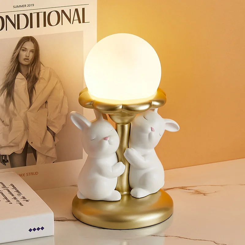 lampe de bureau kawaii lapin mignon décoration princesses cadeau luxe - vue 7 sur 7
