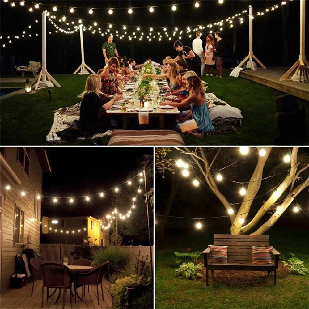 guirlande lumineuse led étanche pour décoration extérieure de jardin Noël - vue 5 sur 8