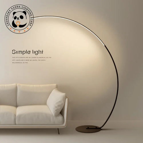 Moderne LED Noir Blanc Lampadaires Art Lampadaires Maison Intérieur Salon Dimmable À Distance RVB Chambre Foyer Décor Coin Lumière