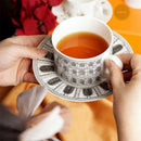 Tasse ceramique motif animal style europeen porcelaine doree