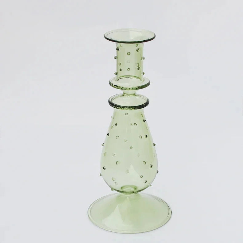 bougeoir en verre pour décoration de mariage et centre de table - vue 9 sur 11