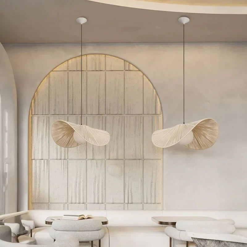 suspension en rotin pour décoration intérieure élégante