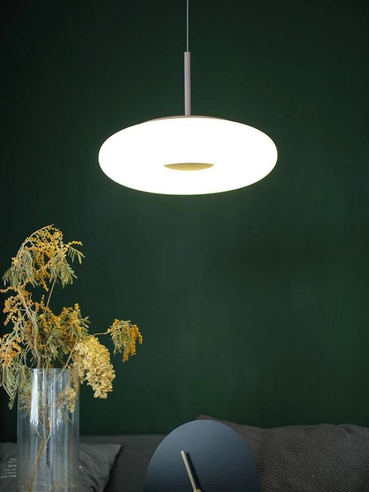lustre circulaire à led moderne pour intérieur minimaliste - vue 3 sur 12