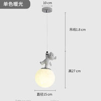 suspension moderne panda lune haut de gamme