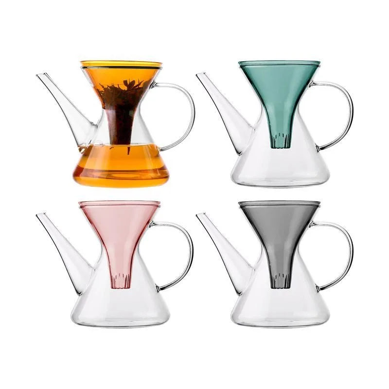 Théière kung fu verre infusion rapide avec filtre - vue 5 sur 7