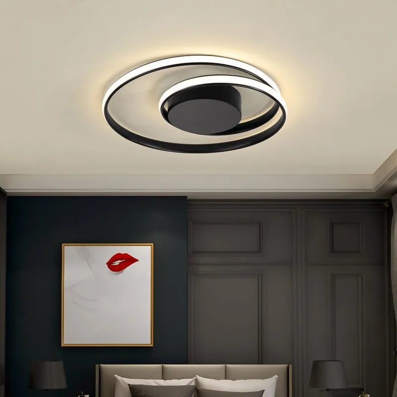 plafonniers led modernes pour éclairage intérieur décoratif - vue 3 sur 16
