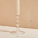bougeoir en verre transparent décoration intérieure moderne nordique
