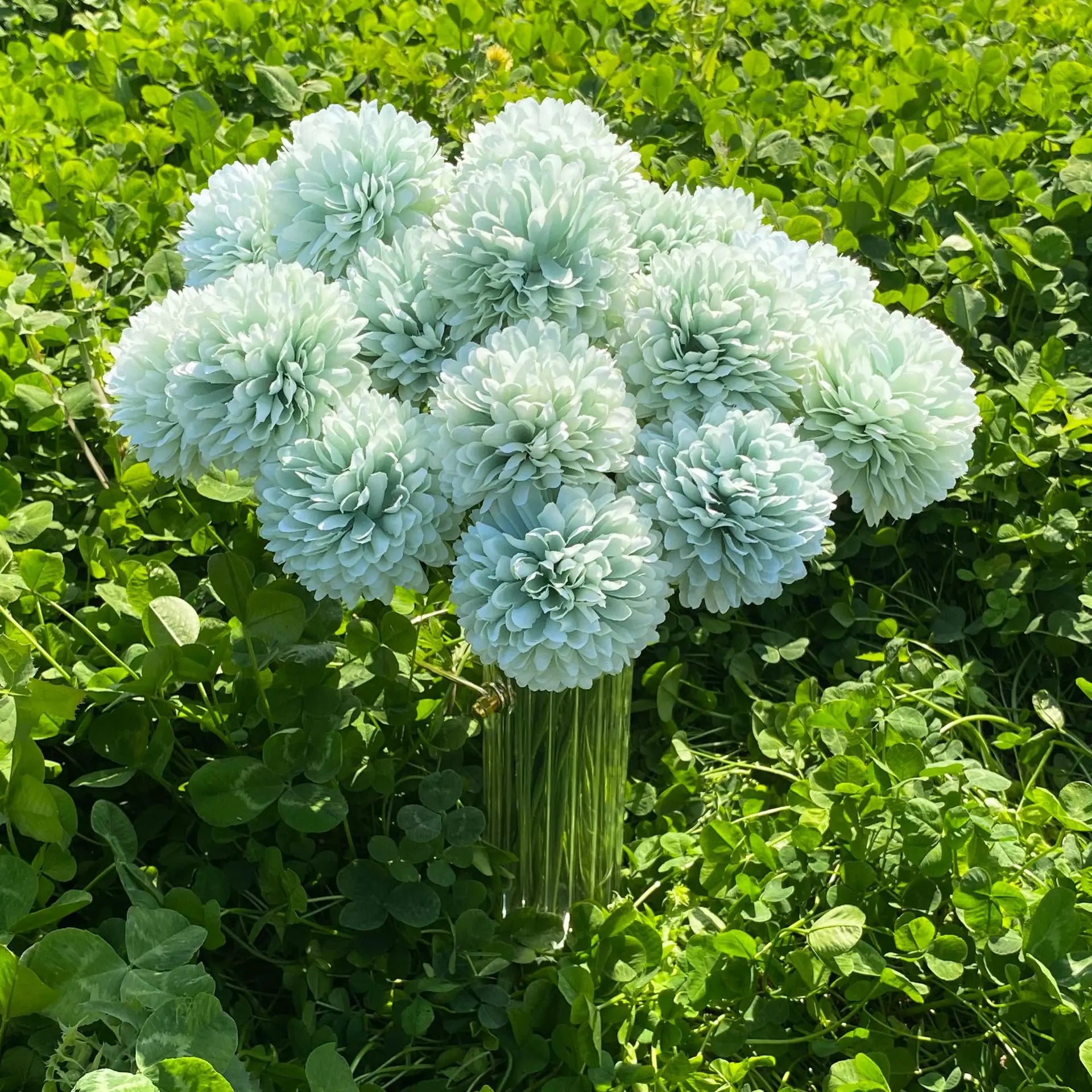 boule de chrysanthème artificielle pour décoration de mariage et fête - vue 7 sur 12