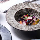 Assiette creuse ceramique style chapeau paille japonais kawaii