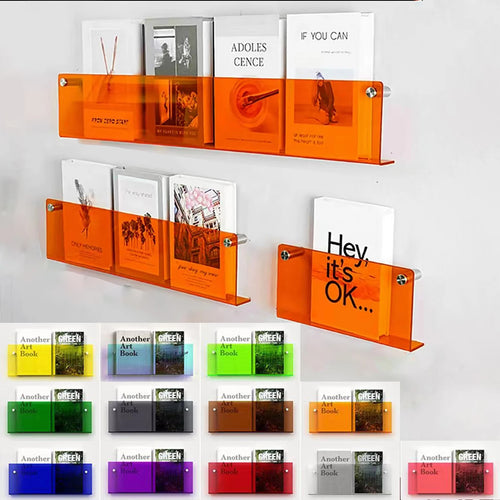 porte-brochures mural en acrylique pour magazines et littérature - vue 2 sur 40