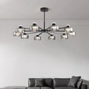 Modern new LED Italian full copper living room chandelier designer home dining room, kitchen bar lamp bedroom glass chandelier