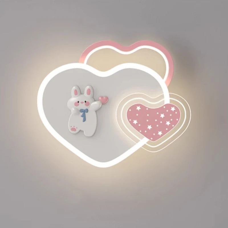 lampe de chevet mignonne pour chambre de princesse avec nœud rose - vue 6 sur 12