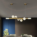 suspension en bronze de luxe avec marbre rond