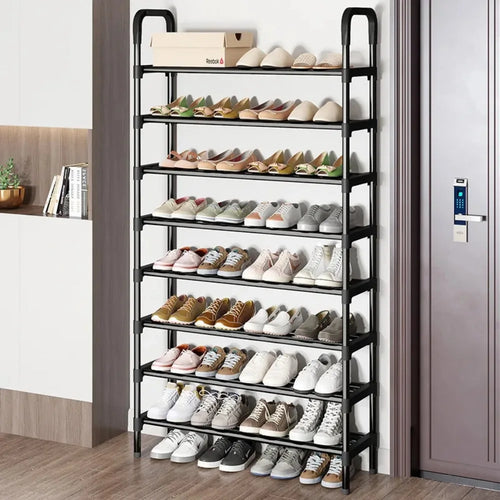 étagère à chaussures en métal à 5 niveaux gain de place tendance - vue 2 sur 16