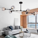 lustre à led moderne en verre à bulles design élégant pour intérieur