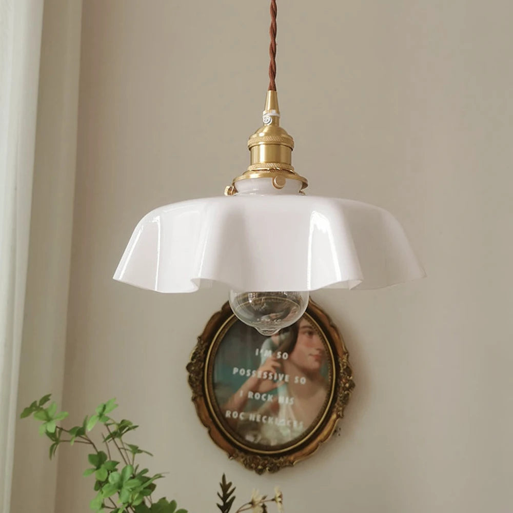lampe suspendue rétro nordique en verre pour bar hôtel - vue 3 sur 10