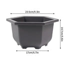 pots de fleurs rectangulaires imitation argile pour jardin extérieur