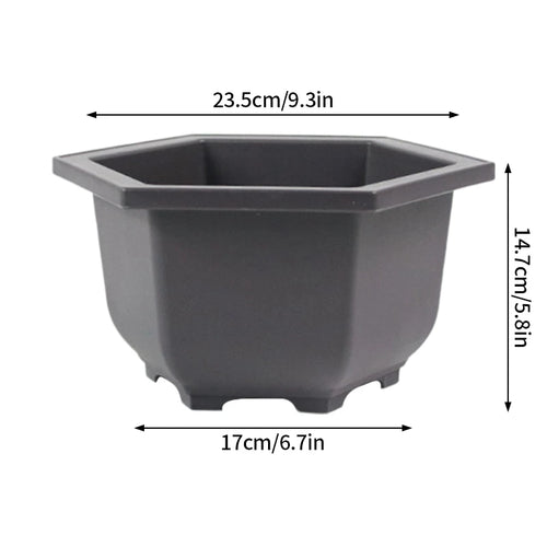 pots de fleurs rectangulaires imitation argile pour jardin extérieur