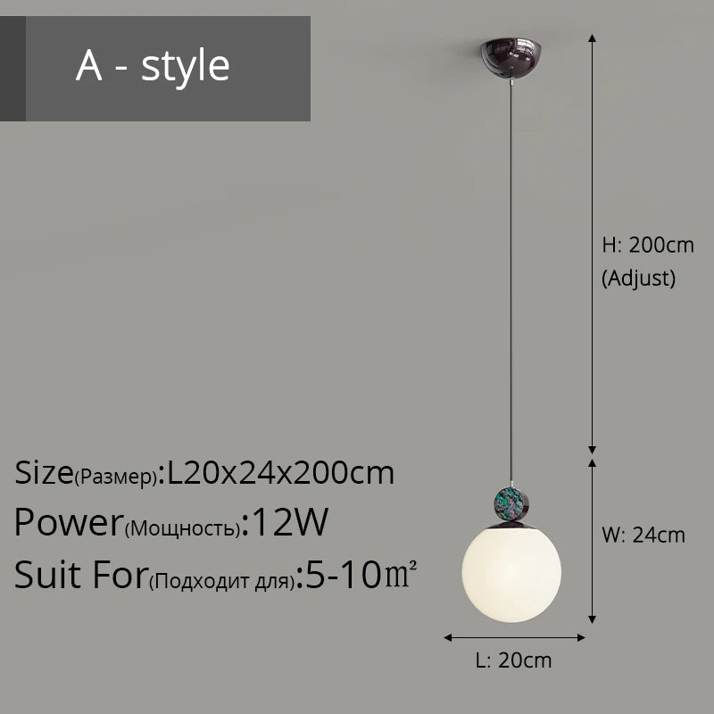 suspension décorative en cristal de luxe pour intérieur - vue 8 sur 12