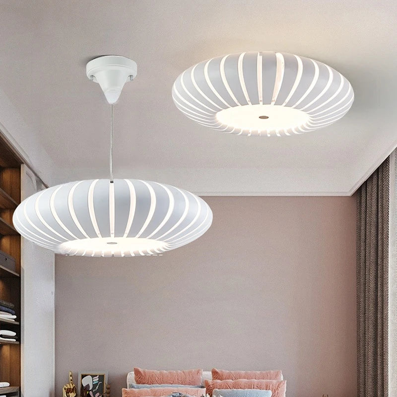 Plafonnier LED moderne chambre créative chaude citrouille Restaurant décor - vue 3 sur 8