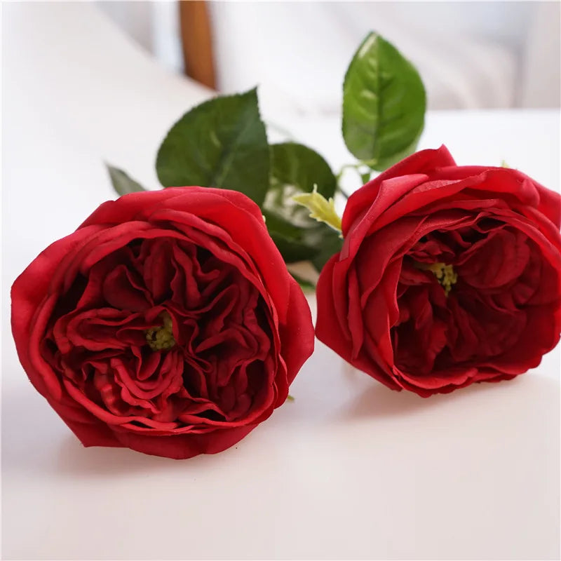 fleurs artificielles rose real touch pour décoration et cadeau - vue 4 sur 11