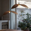Wabi Sabi bois Art Led lustre Restaurant Bar salle à manger décor à la maison lampes suspendues Loft escaliers lampe suspendue