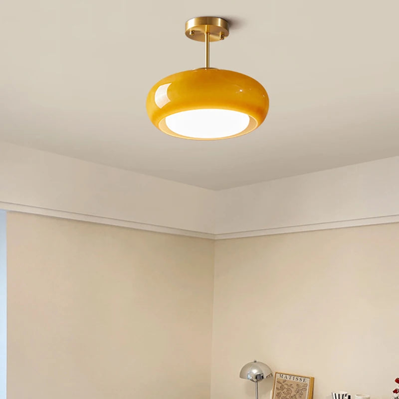 lustre moderne en verre luminaires suspendus métal doré et chromé