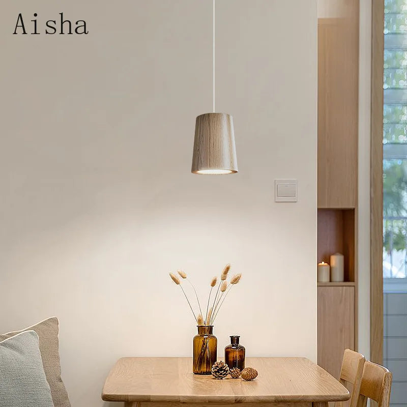 suspension en bois de frêne pour décoration moderne et chaleureuse - vue 4 sur 8